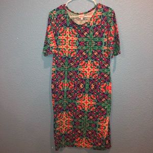 lularoe julia kaleidoscope midi dress